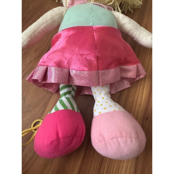 Manhattan Toy Company Plush Doll Blonde Hair Pink Dress Activity Learning Toy‎ - Picture 5 of 7